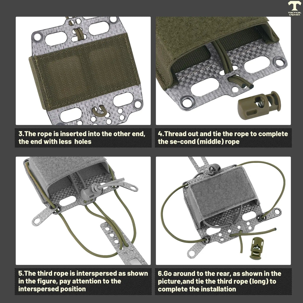 Tatcial Helmet Battery Pouch PVS NGV T Shape Counterweight Case Retention System with Hook & Loop Backing Airsoft Hunting Gear