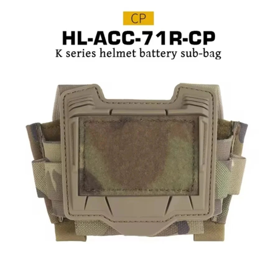 K Series Outdoor Camping Helmet Battery Sub-pouch Multifunctional Storage Bag Night Vision Device Battery Case