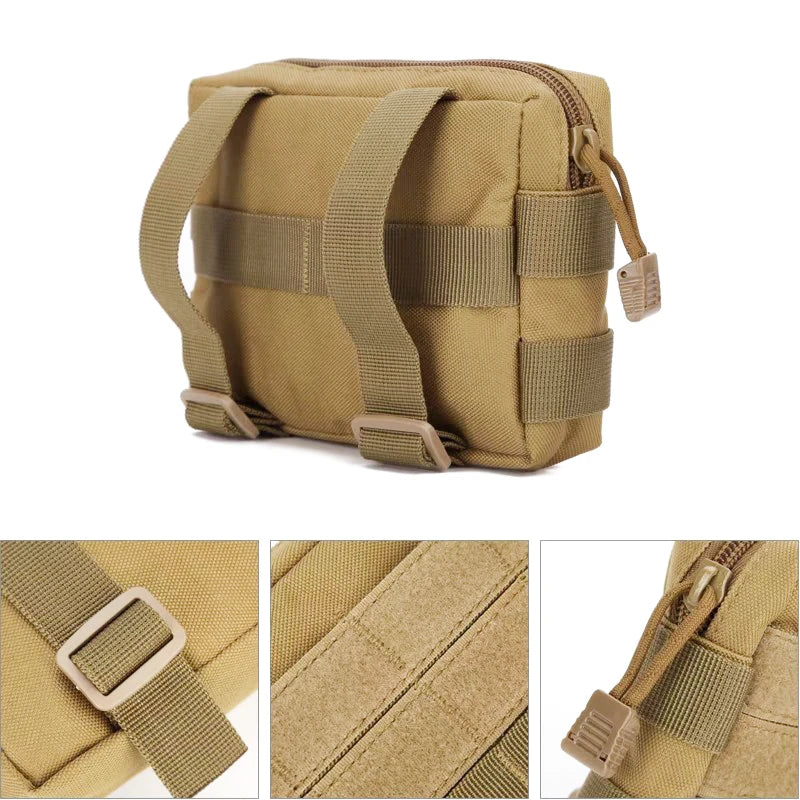 Tactical Pouch EDC Tool Storage Kit Molle System for Hunting Accessories Multifunctional Mobile Phone Case Bag Exploration Hike