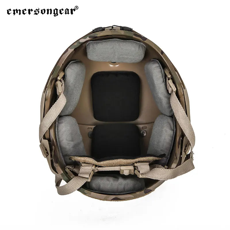 Emersongear Fast Helmet AF Style Tactical Helmet W Shroud Head Protective Gear Headwear Airsoft Outdoor Sports Hunting Cycling
