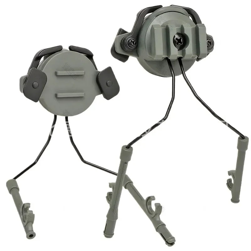 Tactical Helmet Earphone Mount Bracket Rotatable Retractable for Horn Compatible with Horn Tactical Helmet Electric Collet