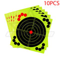 12 Inch Hunting Training Target Paper Cardboard Fluorescent Self-Adhesive Shooting Target Paper Splash Effect Sticker