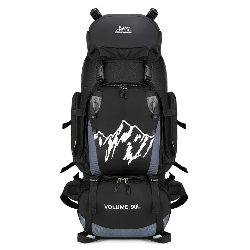 90L Waterproof Hiking Camping Backpack Trekking Bag Rucksack Large Capacity Travel Outdoor Sports Bags Camping Equipment Men