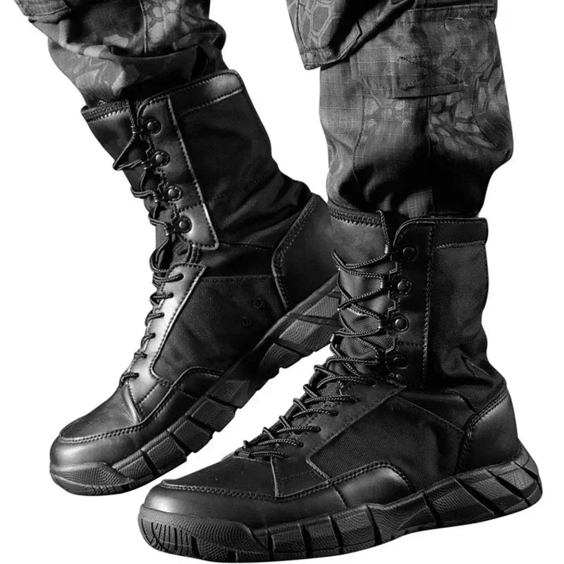 Military Ultra Light Men Desert Tactical Hunting Boots Mens Work Safety Shoes Outdoor Zapatos Hiking Boots Motorcycle Sneakers