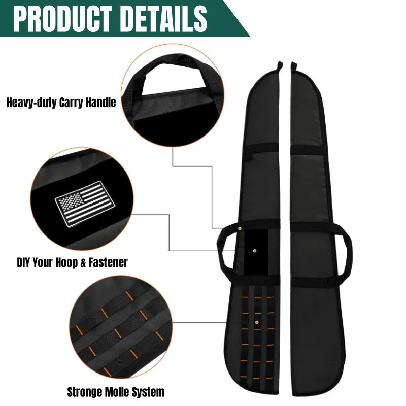 Gun Bag Case Rifle Bag 128cm Tactical Soft Gun Case Airsoft Shooting Carry Shoulder Bags for Hunting Accessories