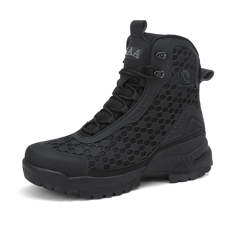 Men Shoes High Quality Hiking Shoes Waterproof Wilderness Off-road Boots Anti Slip Climbing Trekking Sneakers Man Hunting Boots