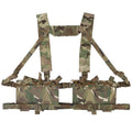 Alpha 34 Split Front Chest Rig Modular Quick Release System Laser Cut Mount Panels for Hunting Simulation Gear Storage