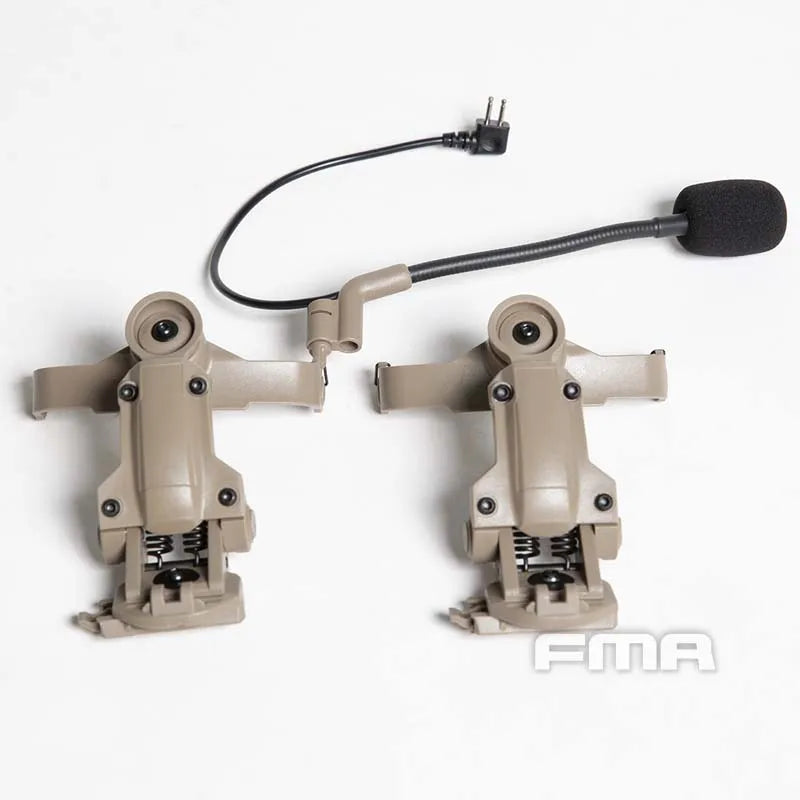 FMA Tactical Headphone Bracket FMA COMTAC Flip Back Helmet Bracket C3 to AMP Headphone Bracket