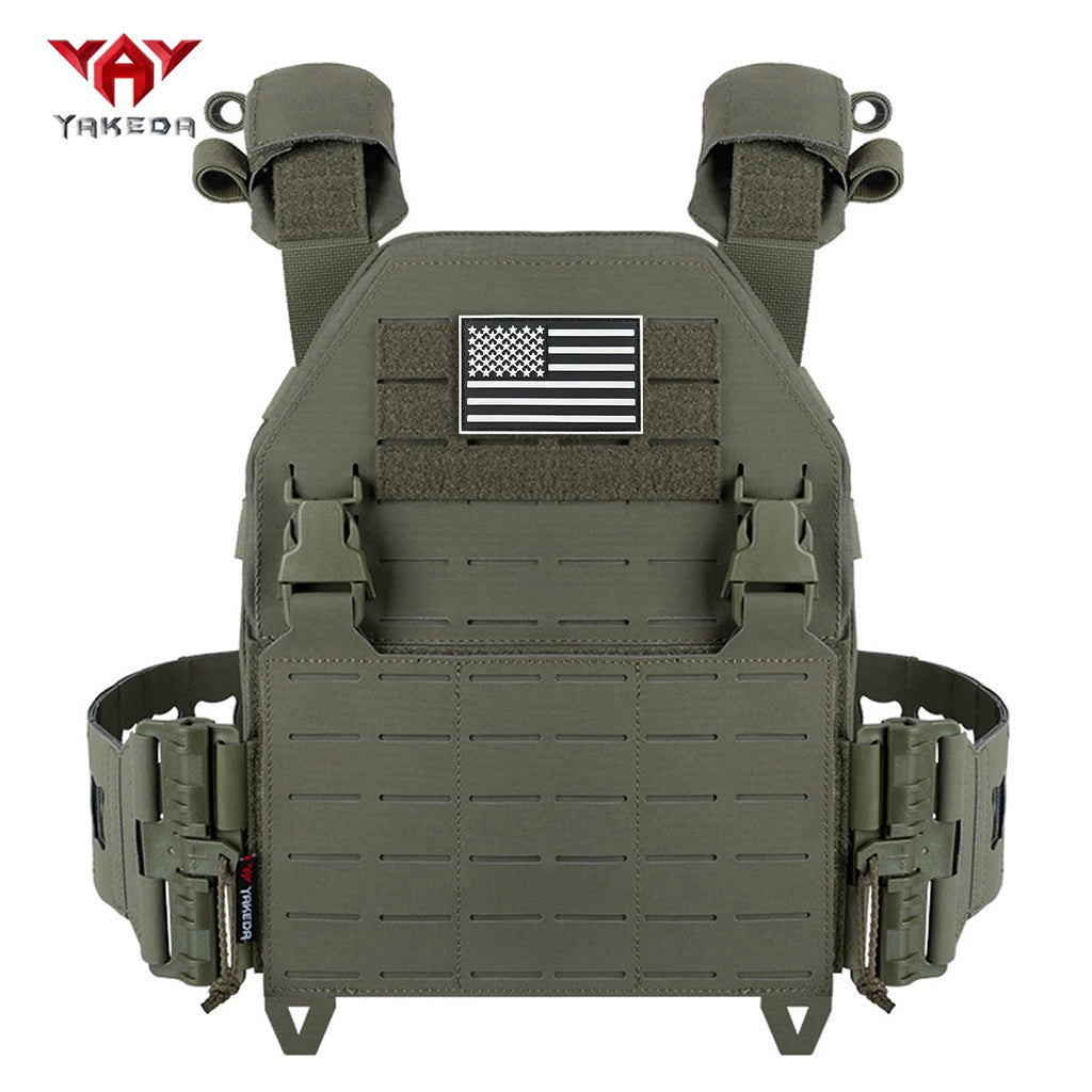 YAKEDA Quick Release Multifunctional Hunting Vest Breathable Nylon Vest can be used for hunting, wilderness survival, etc