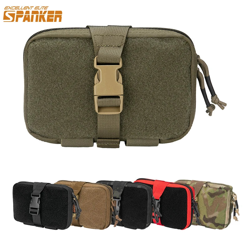 Tactical Molle Pouch Waist Pack EDC Portable Bag Magic Tape Tool Bag Hunting Vest Accessories Pouch Outdoor Multifunctional Kit