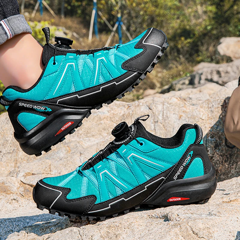 Men Hiking Shoes Outdoor Climbing Mesh Breathable Travel Walking Shoes Male Non-Slip Wear Resistant Comfortable Sneaker