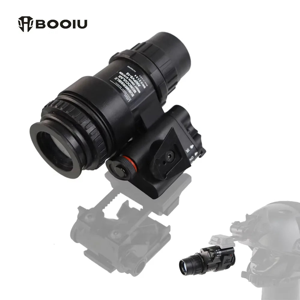 BOOIU Fast/MH Helmet Single-Tube Night Vision Goggle  PVS18 Model L4G24 NVG Helmet ABS Bracket Accessory Without Night Vision