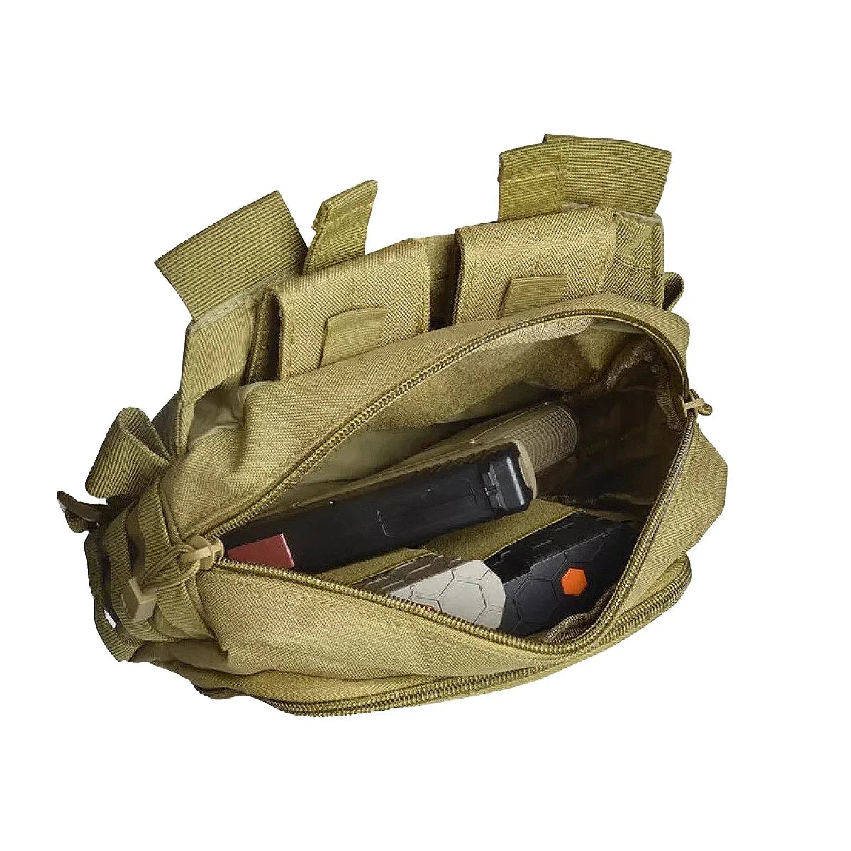 Tactical 2 Banger Bag Messenger Range Bags Multifunctional Large Capacity Storage Bag Crossbody Shooting Hunting Gear Nylon