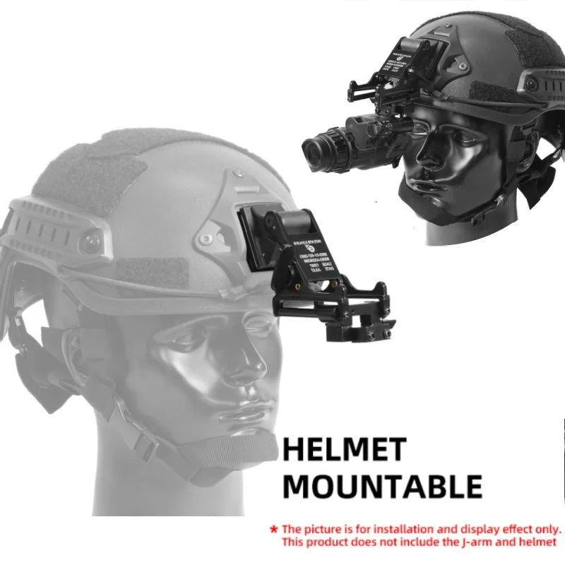 BOOIU Tactical Helmet Night Vision Telescope Stand Scope Matching Stand NVG PVS-14/PVS-7 Fast Outdoor Sports Helmet Stand