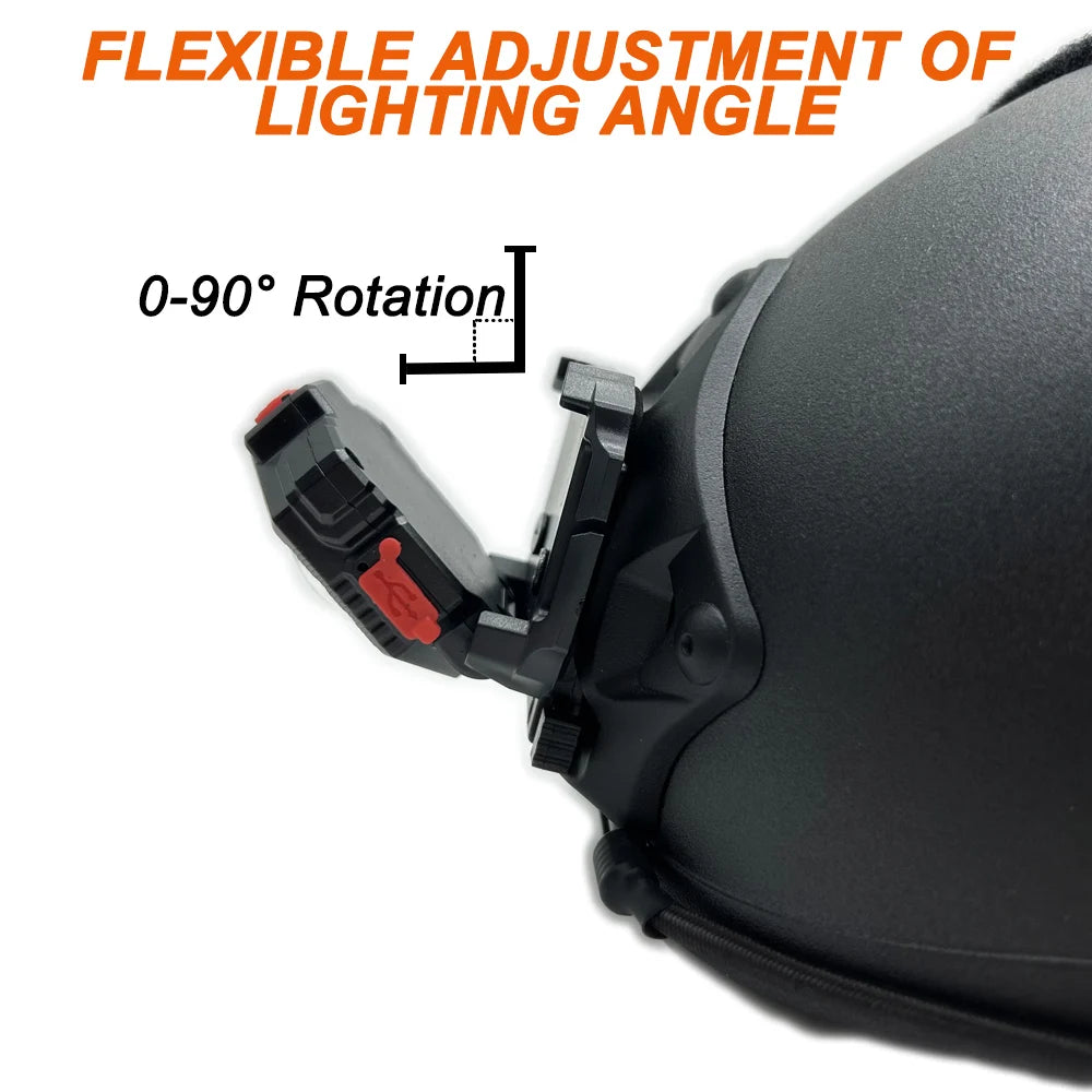 Tactical Helmet LED Light Multi-purpose NVG Mount Installation Outdoor Work Lighting Headlamp Hunting Cycling Fishing Light