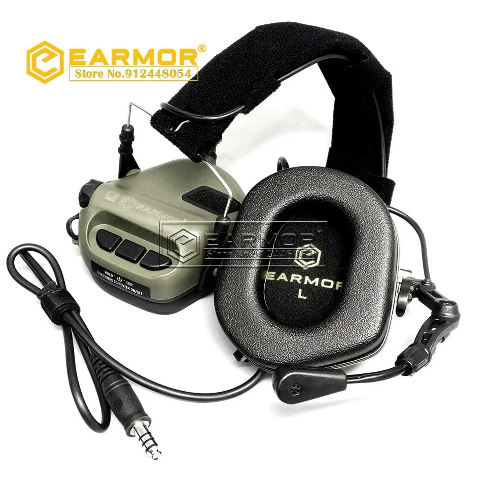 EARMOR M32 MOD4 Tactical Headset Anti Noise Headphones Aviation Communication Shooting Earphone
