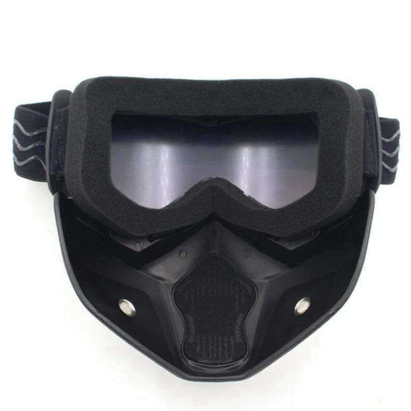 Bicycle Helmet Full Face Anti-fog Mask Helmet Full Head Gear Paintball Mask with Mouth Filter Safety Goggle Hunting Gear