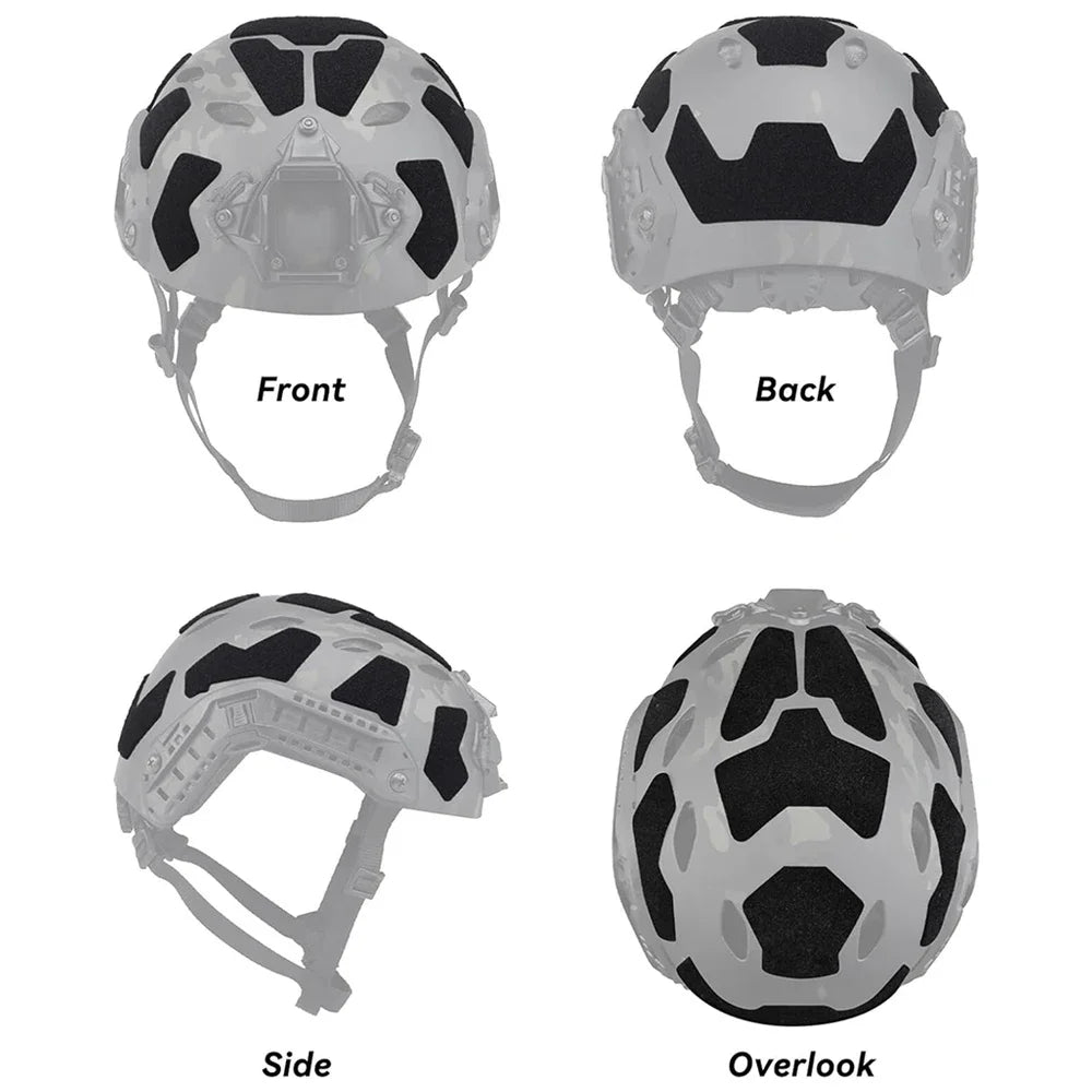 11pcs FAST Helmet Magic Sticker Airsoft Helmet Patches Hook and Loop Sticky for FAST Tactical Helmet Accessories