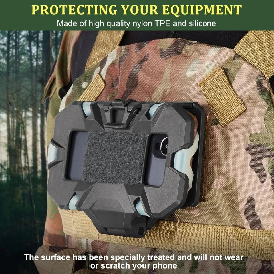 Tactical MOLLE Phone Holder, Folding Navigation Board, Cellphone Hold Gear, Airsoft Hunting Vest Accessories