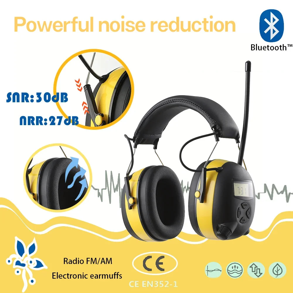 Headphone Electronic 5.0 Bluetooth Earmuffs Shooting Ear Protection for Hunting Noise Reduction Professional Tactical