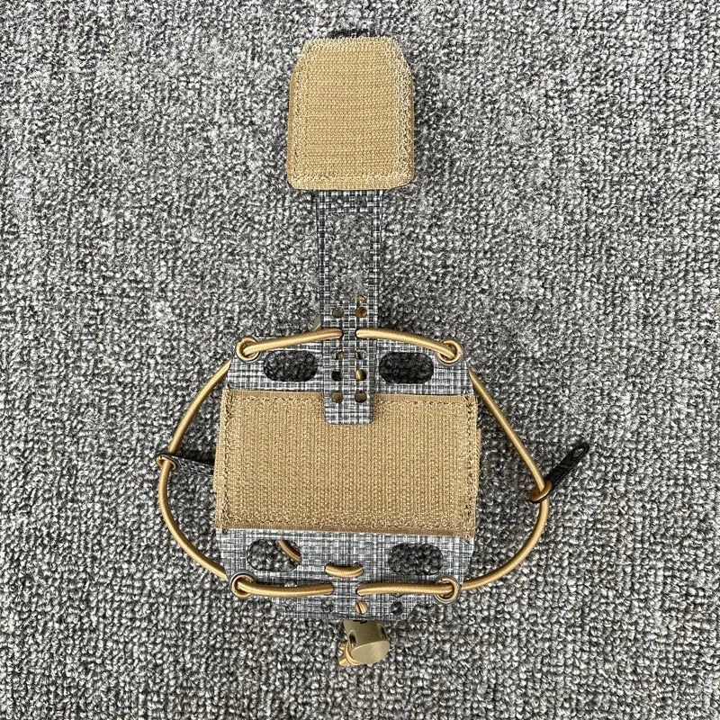 Tactical Helmet Battery Case Pouch T Shape Frame Battery Pouch Airsoft Helmet Paste Attached Pouch Battery Storage Bag