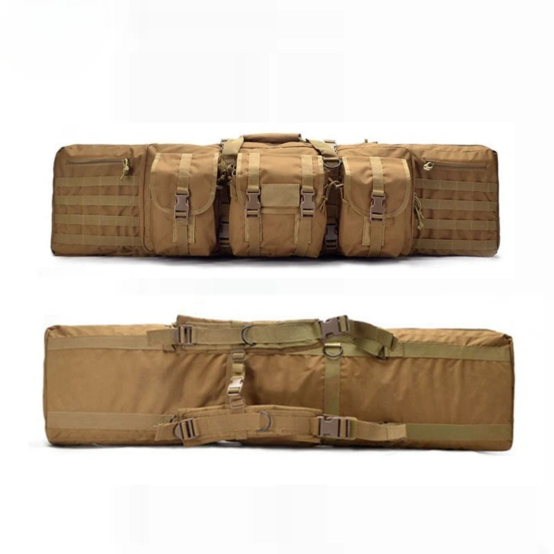 Tactical Gun Double Long Rifle Bag Hunting Rifle Backpack  Airsoft Nylon Square Carry Dual  Soft Gun Protection Case Bag