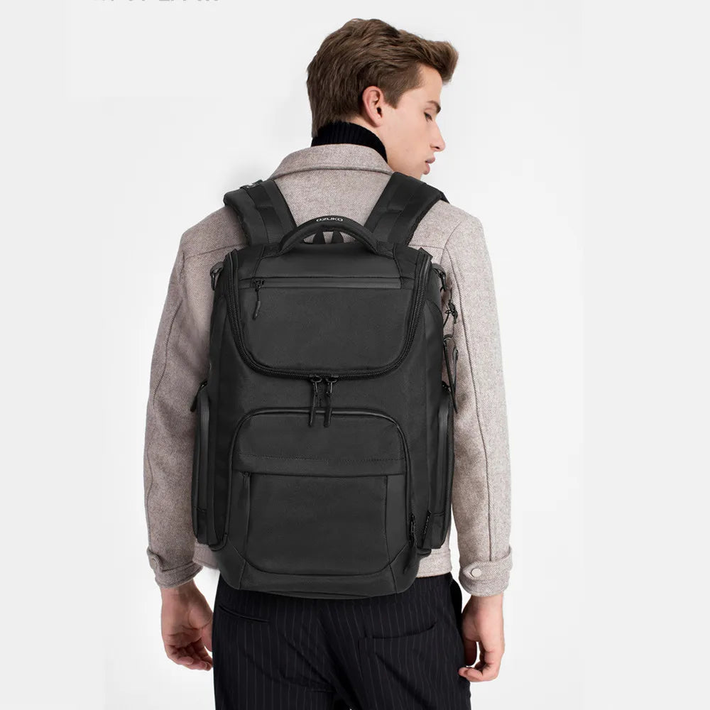 OZUKO 46x17x30 Cabin Mochila Large Capacity Waterproof Backpacks 15.6 Laptop Backpack Travel Business Male Bag USB Fashion