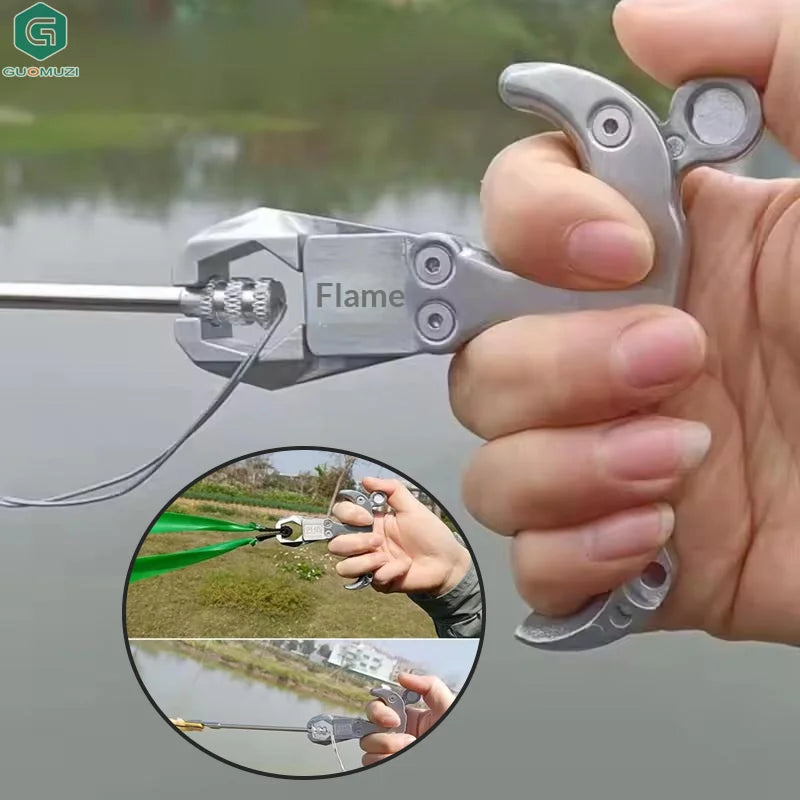 1pc Stainless Steel Convenient Portable Launche Outdoor Fishing Fishing Tool Ammunition Releaser Dart Release Spreader Fish Dart