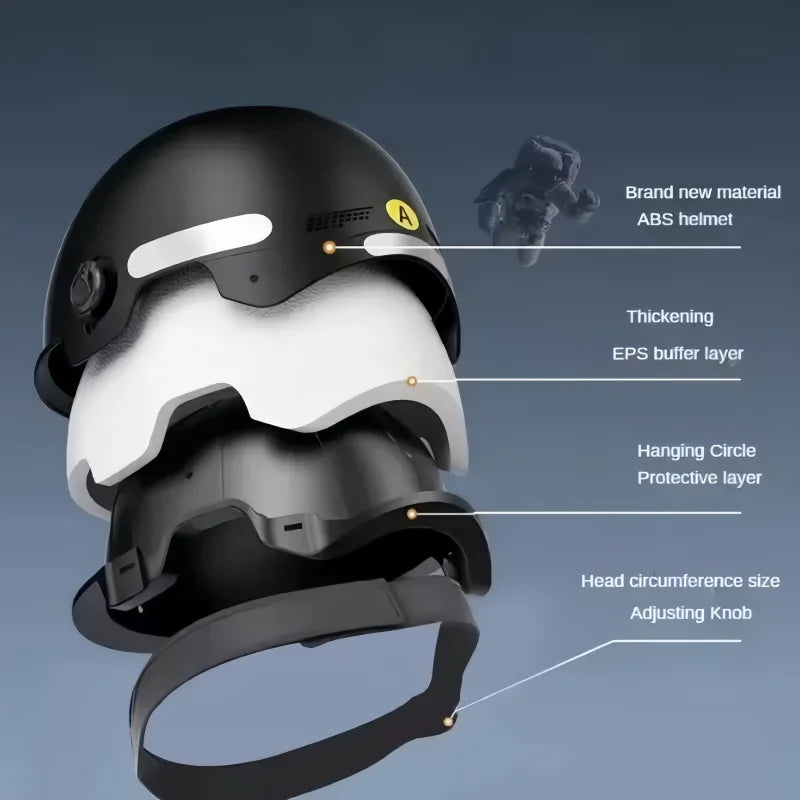 Children's Bicycle Safety Helmets, Men's and Women's Motorcycle Helmets, Skates and Electric Vehicle Head Protection Accessories