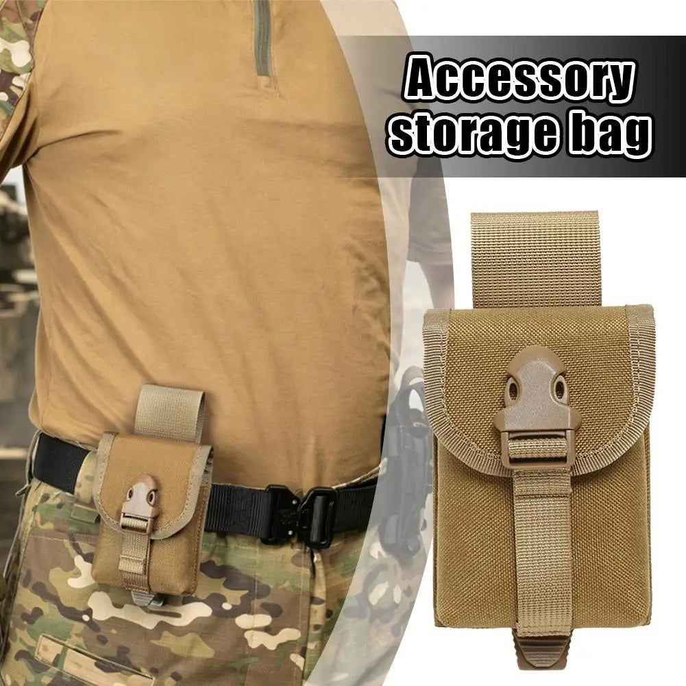 Tactical Molle Utility Bag Oxford Durable Gadget Bag Waist Pack For Outdoor Hunting Travel Cycling Phone Tool Bag Accessories