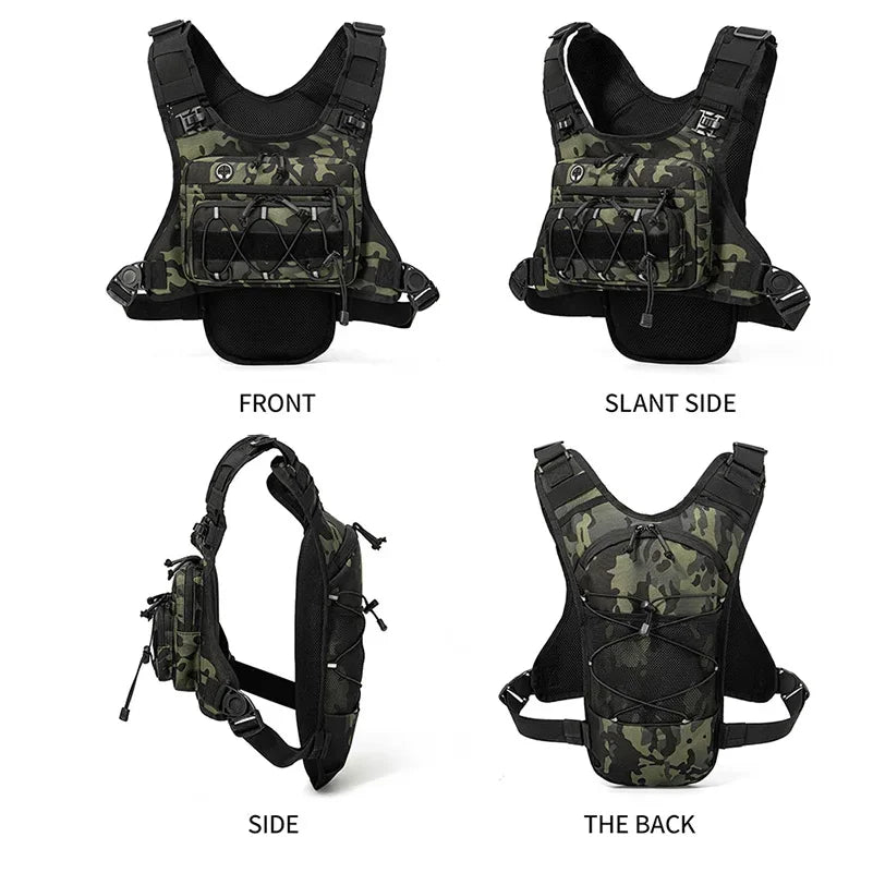 Running Chest Pack Hydration Vest For Cycling Hiking Bicycle Race Marathon Bag Men Women Sports Tactical Pouch Camping Backpack