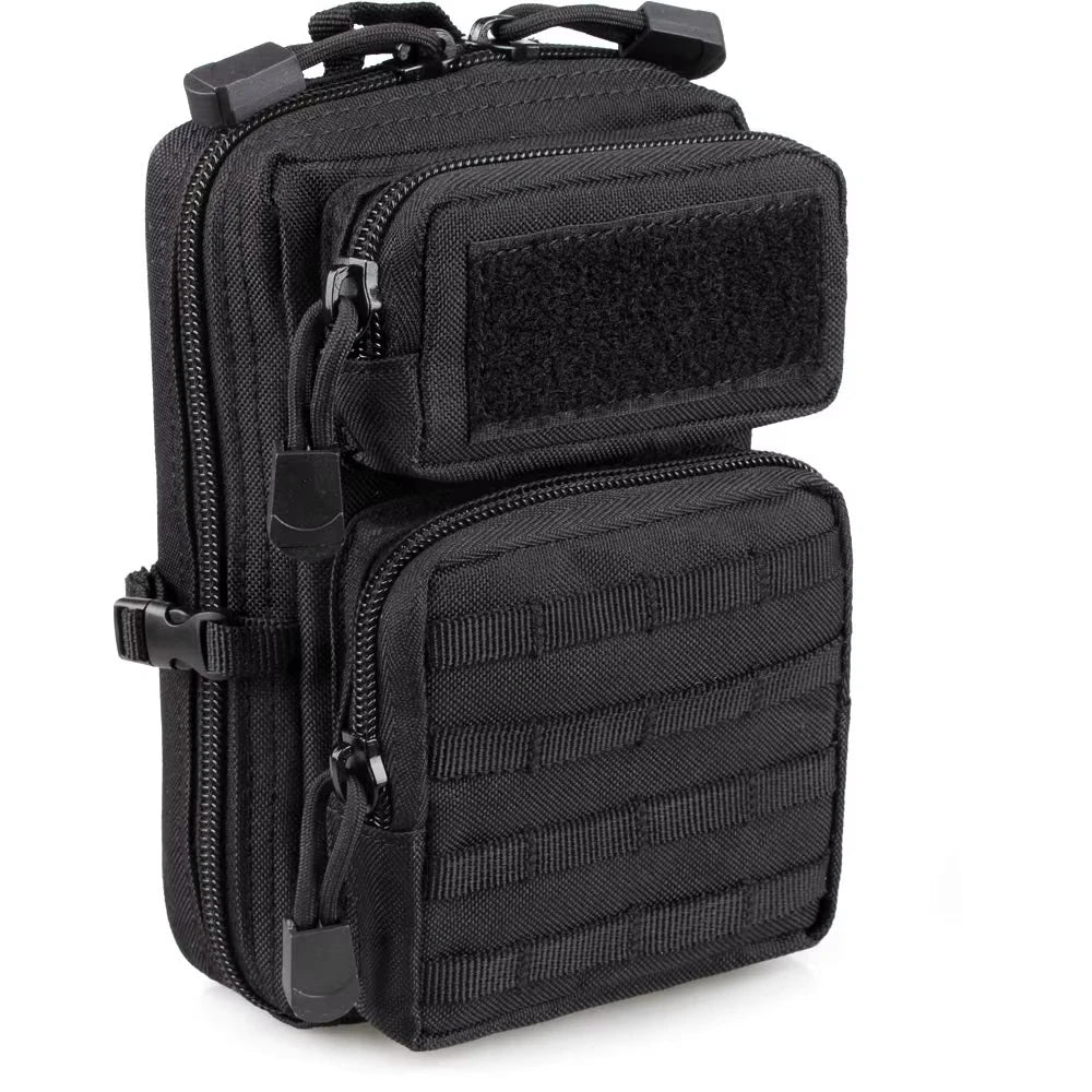 Mini Molle Utility Pouch, EDC Small Tool Pouch for Outdoor Hiking Camping, Phone & Gear Storage Bag