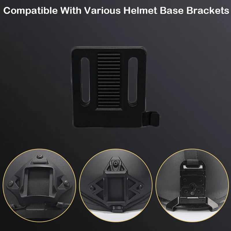 Tactical Helmet NVG Mount Adapter for Fast Helmets Night Vision Adapte Headlight Wearing Base Airsoft Helmet Accessories