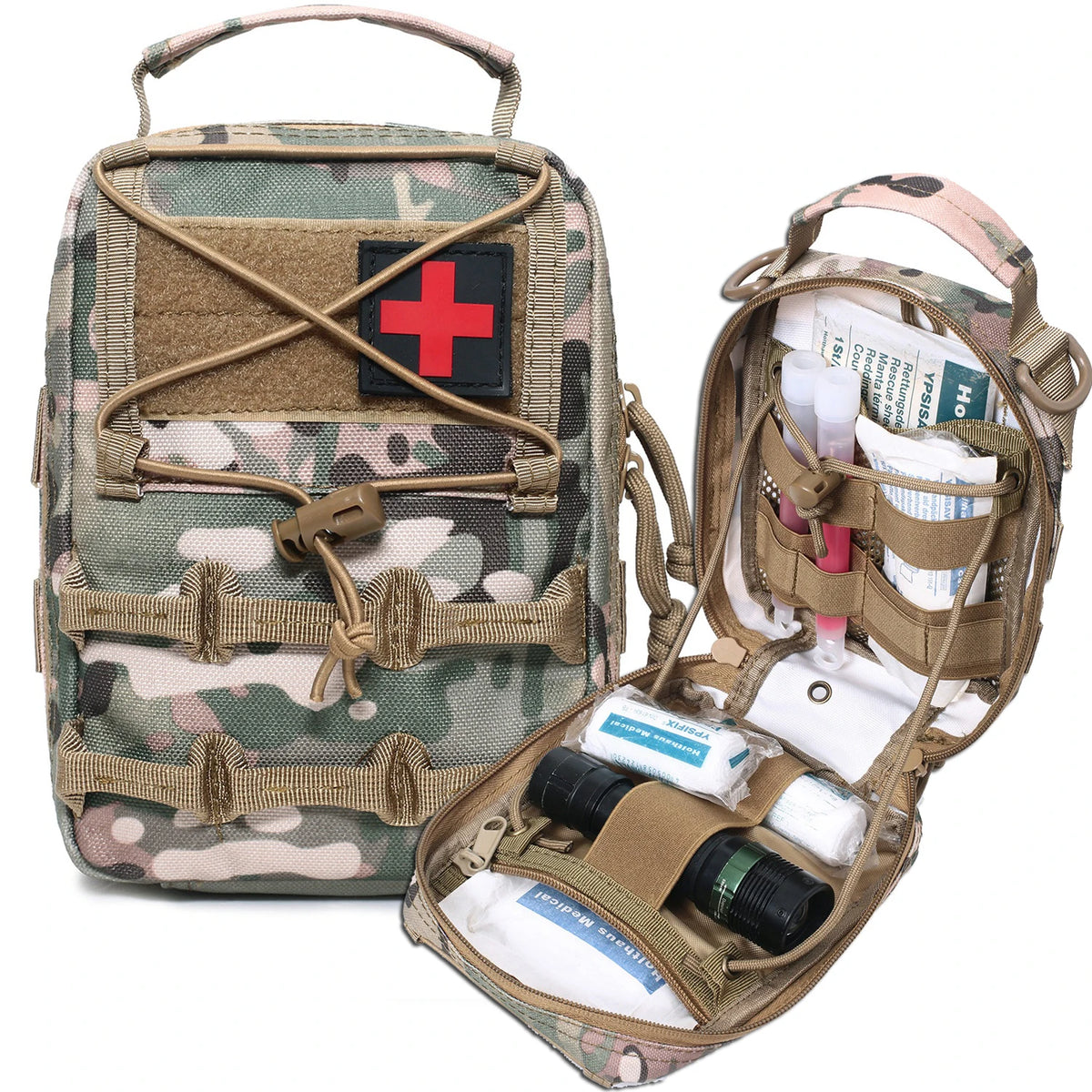 Tactical MOLLE Medical Pouch EMT First Aid Pouch IFAK Pouch IFAK Tactical Utility Pouch for Outdoor Activities Medical Supplies