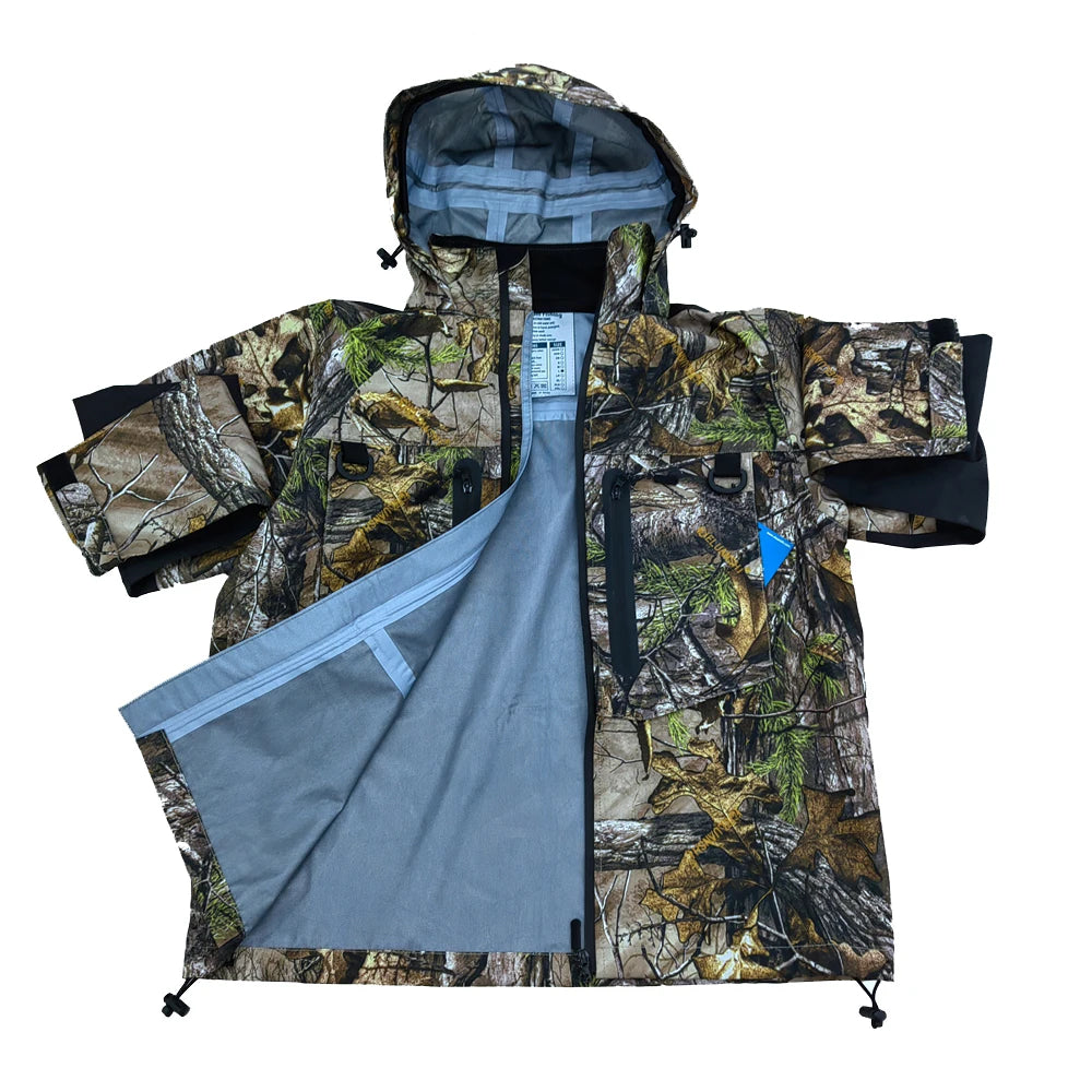 ELUANSHI Hunting Breathable Wader Fly Fishing Jacket Waterproof Wading Jacket Fishing Clothes Fishing Outerwear