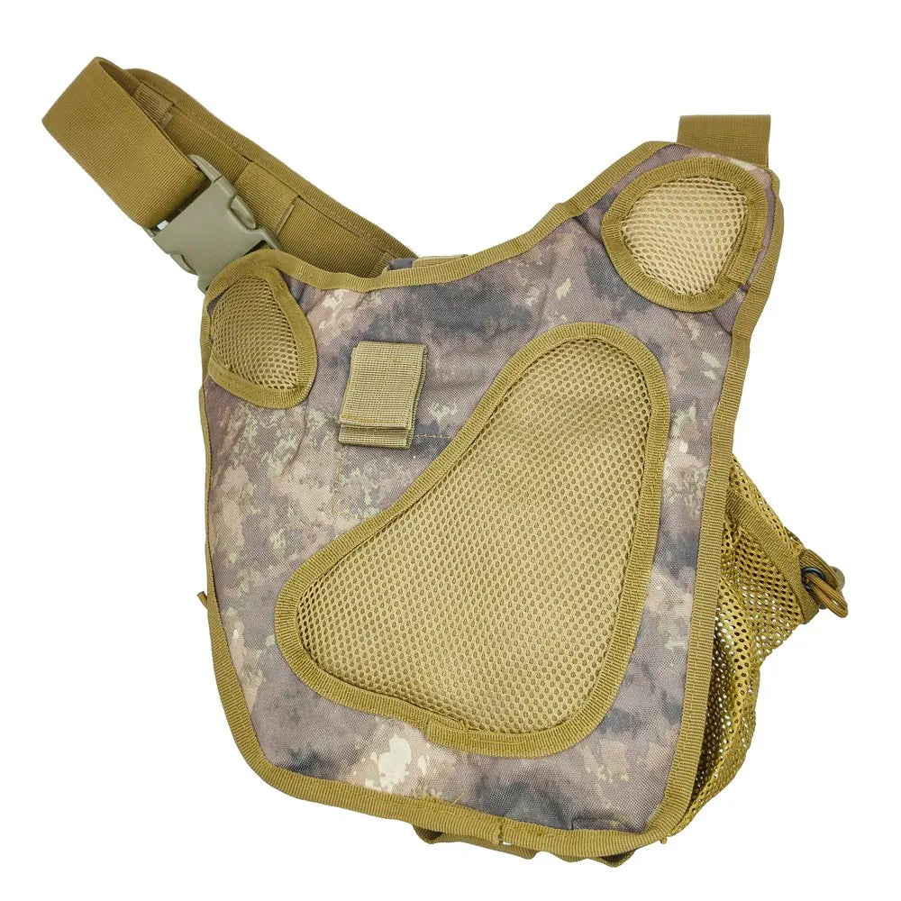 Outdoor Waterproof Hunting Messenger bag camo Shoulder Bag Cycling Crossbody Chest Single Bag Travel Climbing Camping Handbag