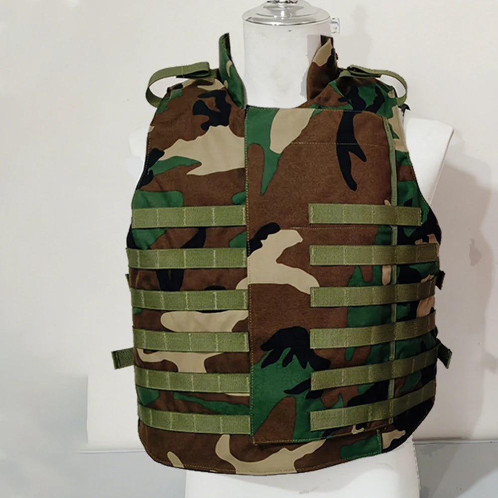 Tactical Combat Vest MOLLE Airsoft 500D Adjustable Shooting Training Protective Jacket Outdoor CS Hunting Paintball Equipment