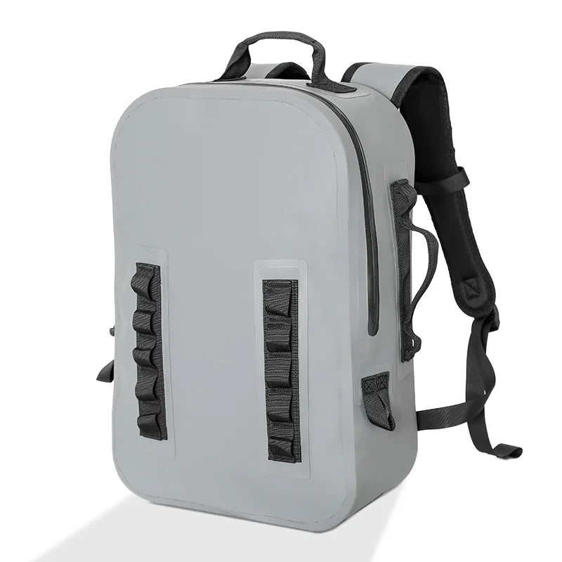 25L 600D TPU Sport Outdoors Backpack Waterproof Camping Cycling Fishing Bag Men Large Capacity Airtight Zipper Travel Backpack