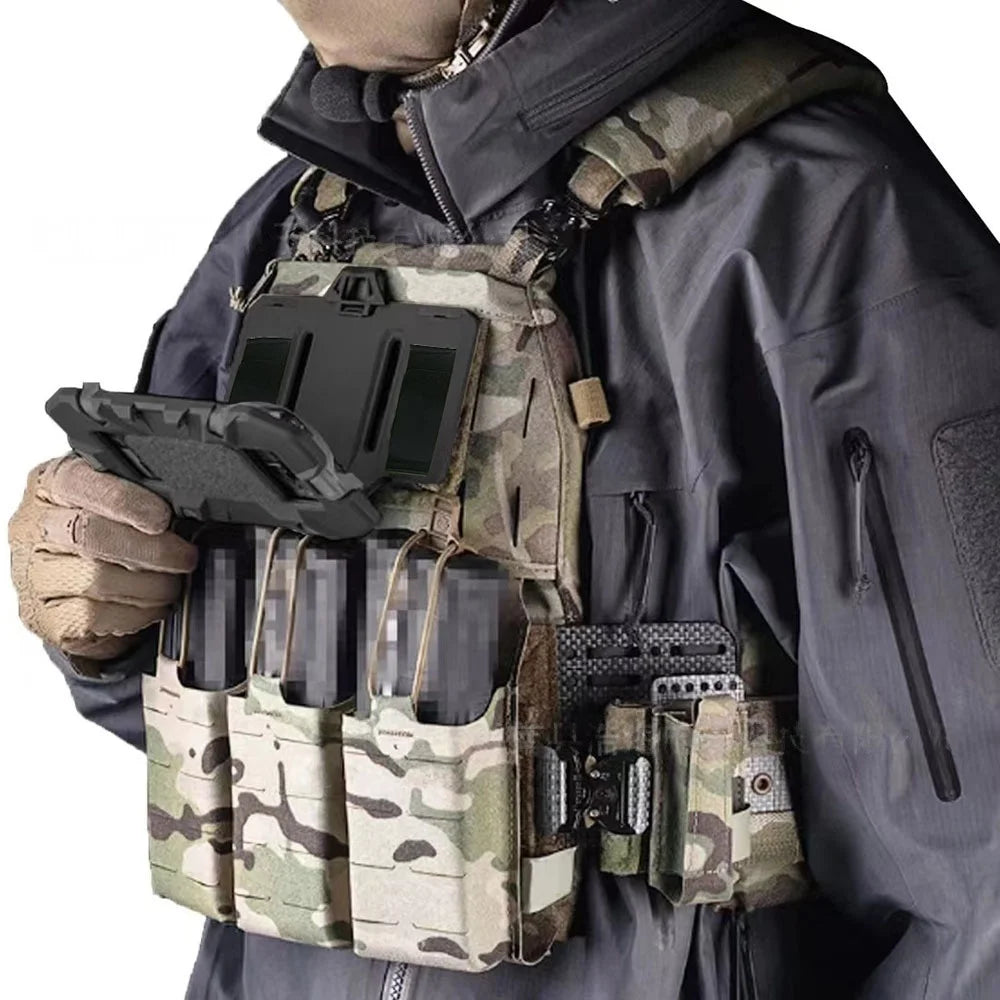 MOLLE Compatible Folding Phone Navigation Board Tactical Vest Accessory for Hunting Airsoft