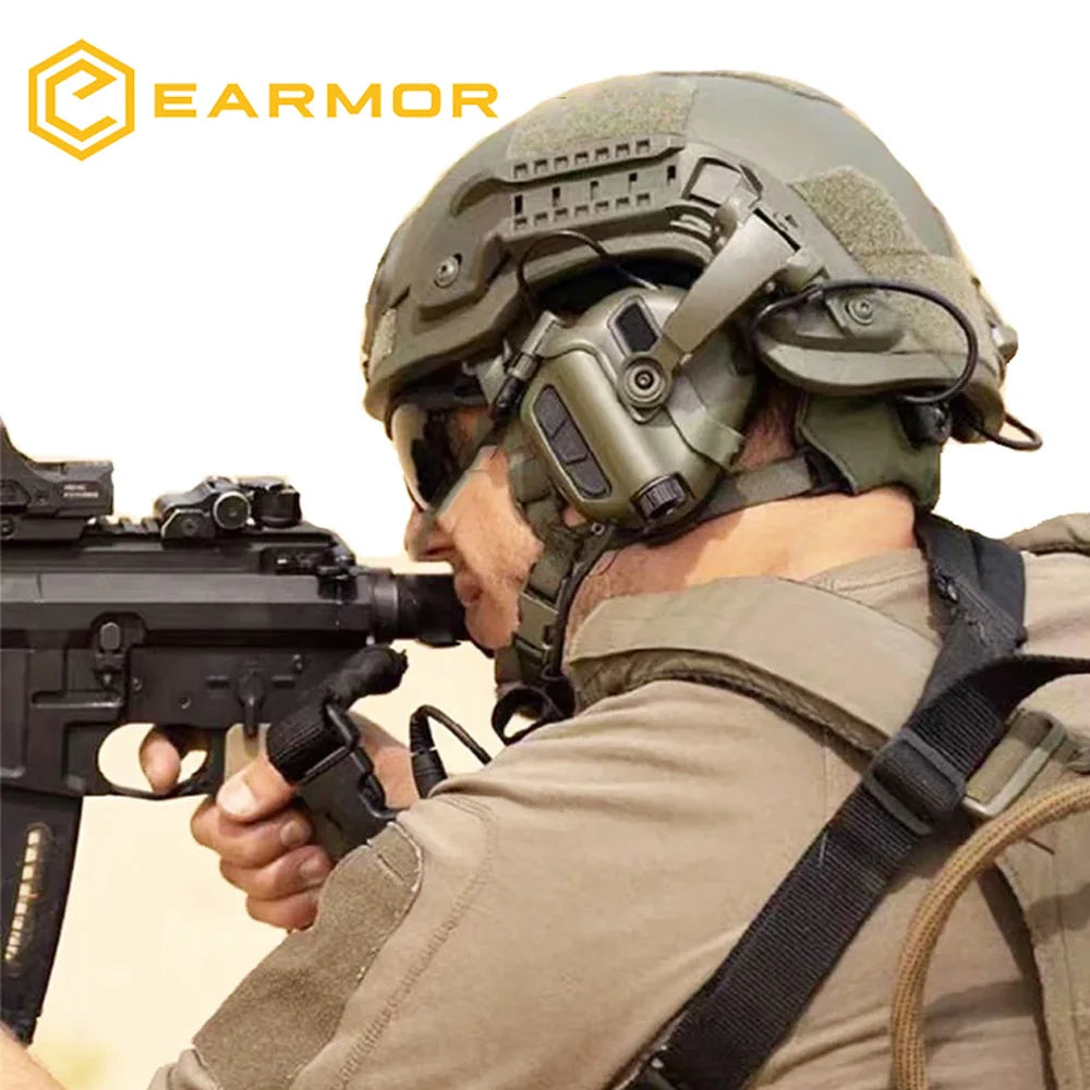 EARMOR M16A Tactical Headset Accessories Bracket Kit Multi-angle Rotation Helmet Rail Adapter for  M32/M31/M32H/M31H Headset New