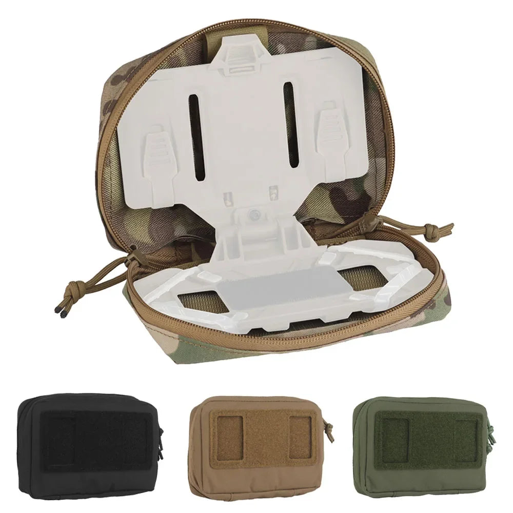 Molle Pouch Phone Folding Navigation Board Organizer Double Zipper Outdoor Hunting Airsoft Dustproof Mobile Phone Protective Bag