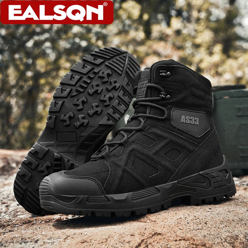 Outdoor Men's Tactical Military Training Desert Boots Non-slip Camping Hiking Climbing Trekking Hunting Sports Sneakers