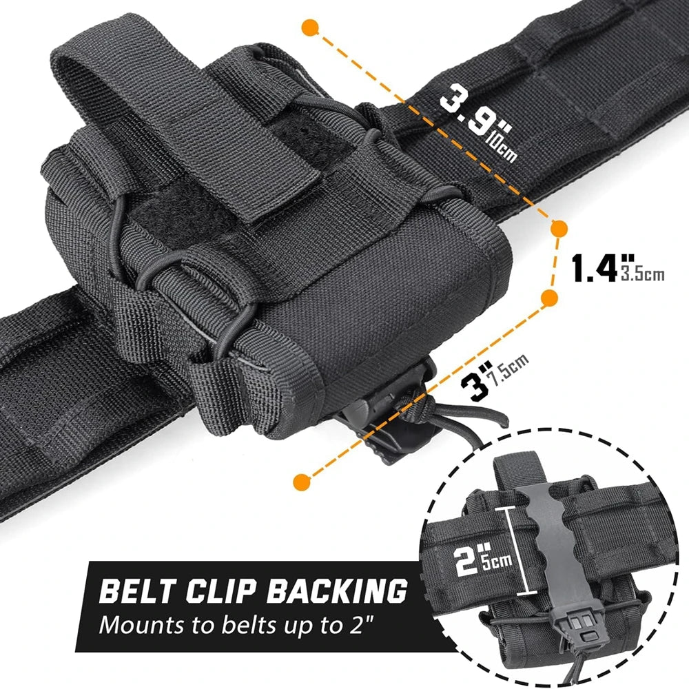 Tactical Handcuffs, Holder Bag, Open Top, Universal Handcuffs Box, Shackles, Gun Holster, Waist Bag, Belt, Hunting Accessories