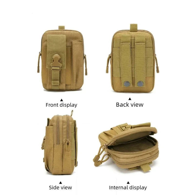 Tactical First Aid Waist Pack Men Camo Molle Pouch Outdoor Cycling Running Camping Hunting Multi-Function Tool Phone Bag