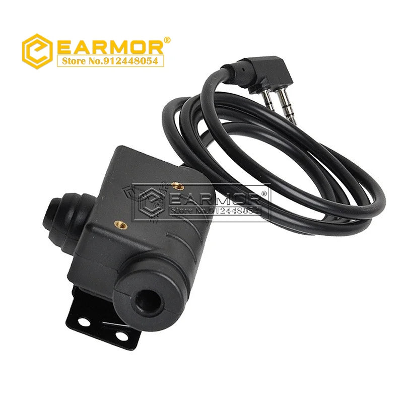 OPSMEN EARMOR Shooting  Headset & ARC Rail Adapter & M51 PTT Adapter Set for Radio Communication Shooting Noise Clearance
