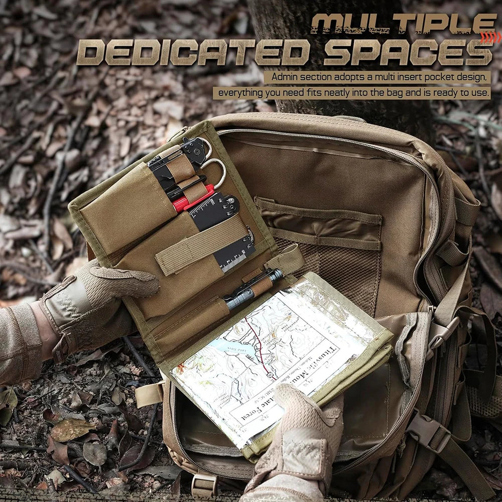 Tactical Map Storage Bag Map Holder Case Foldable Sundries Pouch EDC Utility Tool Bag Outdoor Hiking Camping Hunting Accessories
