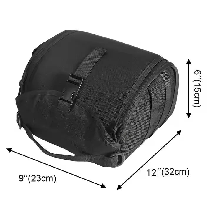 Helmet Bag Tactical MOLLE Clamshell Helmet Pouch Padded and Fleece Lined Storage Case for MilSim Motorcycle Bike Helmets
