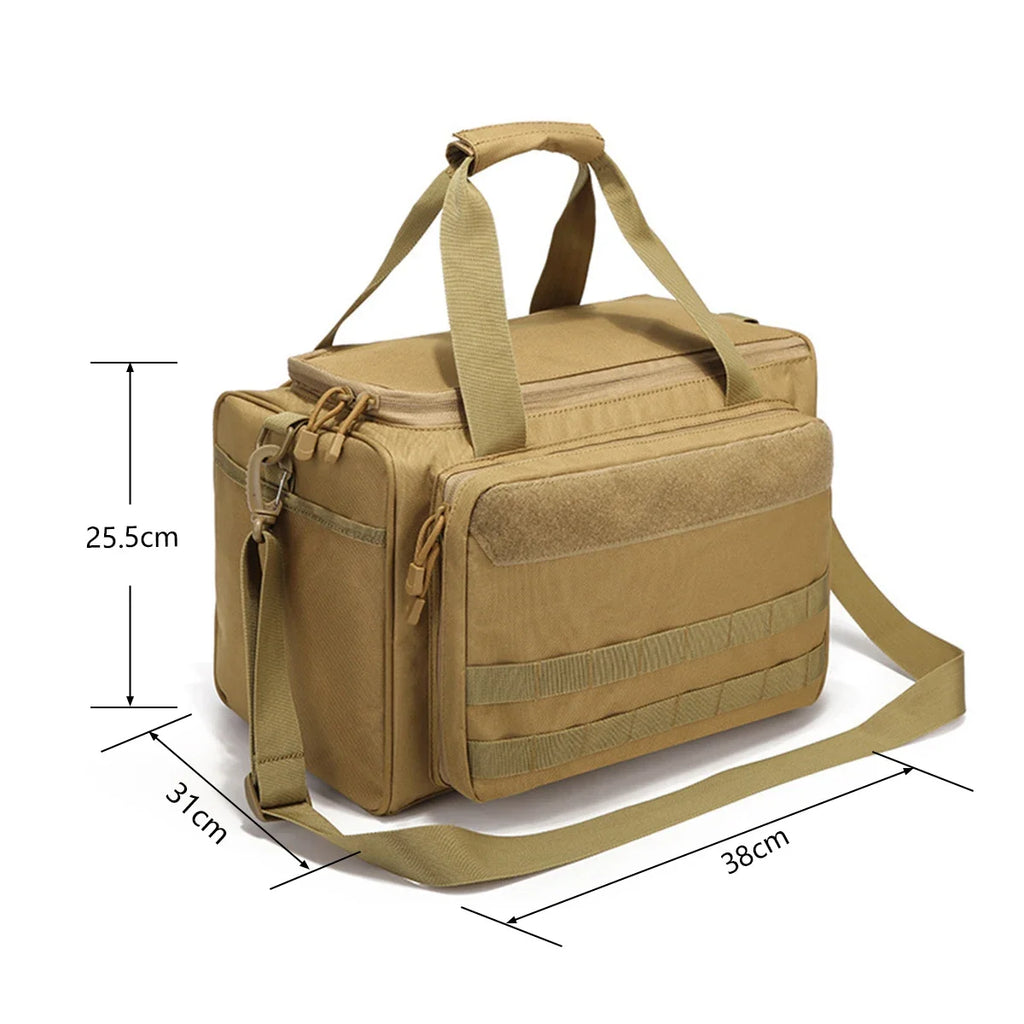 Tactical Range Bag Molle Shoulder Bag High Capacity Multifunctional Equipment Training Supplies Shoulder Pack