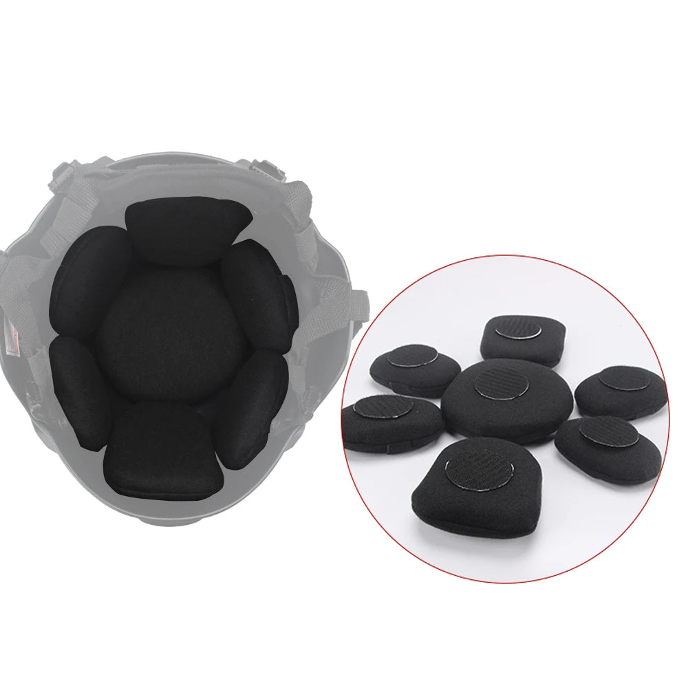 Helmet Padding Kit Airsoft Helmet Replacement Universal Foam Pads Set Tactical Accessories Padding Kits Foam Mats for CS Cosplay