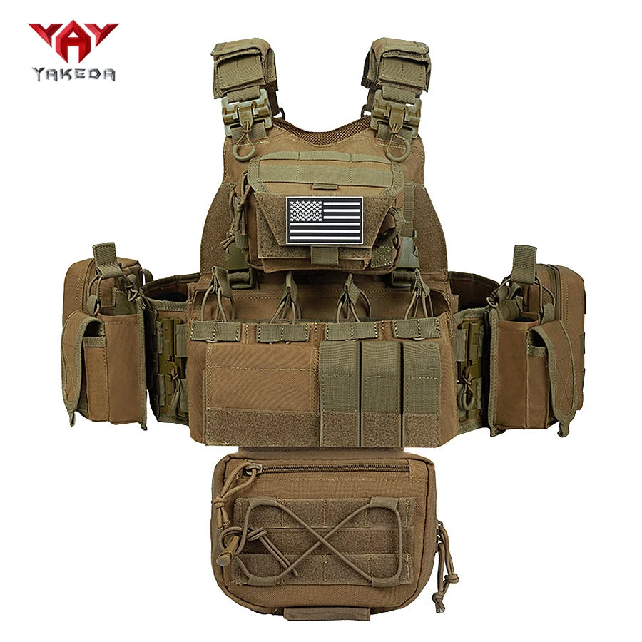 YAKEDA quick release hunting vest for outdoor sports, multifunctional and wear-resistant